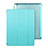 Leather Case Stands Flip Cover for Apple iPad 3 Sky Blue