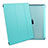 Leather Case Stands Flip Cover for Apple iPad 3 Sky Blue