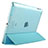 Leather Case Stands Flip Cover for Apple iPad 3 Sky Blue