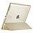 Leather Case Stands Flip Cover for Apple iPad 4 Gold