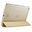 Leather Case Stands Flip Cover for Apple iPad Air Gold