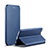 Leather Case Stands Flip Cover for Apple iPhone 6 Plus Blue