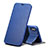Leather Case Stands Flip Cover for Apple iPhone X Blue