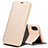 Leather Case Stands Flip Cover for Apple iPhone X Gold