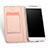 Leather Case Stands Flip Cover for Asus Zenfone 4 Selfie Pro Rose Gold