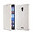 Leather Case Stands Flip Cover for Huawei Ascend Mate 2 White