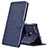 Leather Case Stands Flip Cover for Huawei Enjoy 7 Blue