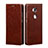 Leather Case Stands Flip Cover for Huawei GR5 Brown