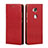 Leather Case Stands Flip Cover for Huawei GR5 Red