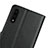 Leather Case Stands Flip Cover for Huawei Honor 9X Black