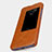 Leather Case Stands Flip Cover for Huawei Mate 20 X 5G Brown