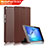 Leather Case Stands Flip Cover for Huawei MediaPad T3 8.0 KOB-W09 KOB-L09 Brown