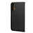 Leather Case Stands Flip Cover for Huawei Nova 5T Black