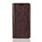 Leather Case Stands Flip Cover for Huawei P30 Brown