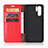 Leather Case Stands Flip Cover for Huawei P30 Pro Red