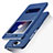 Leather Case Stands Flip Cover for Huawei Y5 (2017) Blue