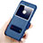 Leather Case Stands Flip Cover for Huawei Y7 Prime Blue