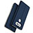 Leather Case Stands Flip Cover for LG V20 Blue