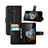 Leather Case Stands Flip Cover for Microsoft Lumia 550 Black