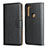 Leather Case Stands Flip Cover for Motorola Moto G8 Power Black