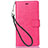 Leather Case Stands Flip Cover for Nokia 3.1 Plus Hot Pink