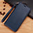 Leather Case Stands Flip Cover for Nokia 7.1 Plus Blue