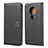 Leather Case Stands Flip Cover for Nokia 7.2 Black