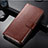 Leather Case Stands Flip Cover for Nokia 9 PureView Brown