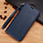 Leather Case Stands Flip Cover for Nokia X7 Blue