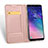 Leather Case Stands Flip Cover for Samsung Galaxy A6 (2018) Dual SIM Rose Gold