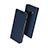 Leather Case Stands Flip Cover for Samsung Galaxy A6 Plus (2018) Blue