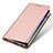 Leather Case Stands Flip Cover for Samsung Galaxy A6 Plus Pink