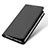 Leather Case Stands Flip Cover for Samsung Galaxy A8 (2018) A530F Black