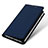 Leather Case Stands Flip Cover for Samsung Galaxy A8 (2018) A530F Blue