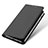 Leather Case Stands Flip Cover for Samsung Galaxy A8 (2018) Duos A530F Black