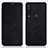 Leather Case Stands Flip Cover for Samsung Galaxy A9s Black