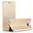 Leather Case Stands Flip Cover for Samsung Galaxy C5 Pro C5010 Gold