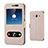 Leather Case Stands Flip Cover for Samsung Galaxy J3 (2016) J320F J3109 Gold