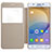 Leather Case Stands Flip Cover for Samsung Galaxy J5 Prime G570F Gold