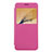 Leather Case Stands Flip Cover for Samsung Galaxy J5 Prime G570F Hot Pink