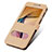 Leather Case Stands Flip Cover for Samsung Galaxy J7 Prime Gold