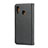 Leather Case Stands Flip Cover for Samsung Galaxy M10S Black