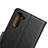 Leather Case Stands Flip Cover for Samsung Galaxy Note 10 5G Black