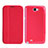 Leather Case Stands Flip Cover for Samsung Galaxy Note 2 N7100 N7105 Red