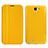 Leather Case Stands Flip Cover for Samsung Galaxy Note 2 N7100 N7105 Yellow