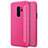 Leather Case Stands Flip Cover for Samsung Galaxy S9 Plus Hot Pink