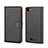 Leather Case Stands Flip Cover for Wiko Lenny 2 Black