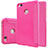 Leather Case Stands Flip Cover for Xiaomi Mi 4S Hot Pink