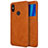 Leather Case Stands Flip Cover for Xiaomi Mi 6X Brown
