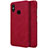 Leather Case Stands Flip Cover for Xiaomi Mi 8 Red